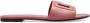 Dolce & Gabbana Roze leren slide sandalen DG Millennials Pink Dames - Thumbnail 1