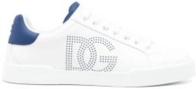 Dolce & Gabbana Leren sneakers voor heren White Heren