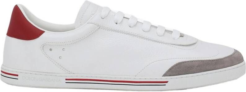 Dolce & Gabbana Leren Sneakers White Heren