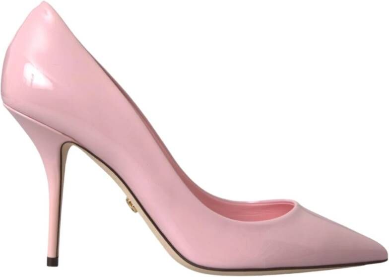 Dolce & Gabbana Lichtroze Lakleren Stiletto Pumps Pink Dames