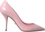 Dolce & Gabbana Lichtroze Lakleren Stiletto Pumps Pink Dames - Thumbnail 1