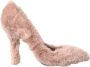 Dolce & Gabbana Lichtroze Nepbont Hakken Pumps Pink Dames - Thumbnail 1