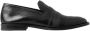 Dolce & Gabbana Zwarte Leren Loafer Jurkschoenen Black Heren - Thumbnail 2