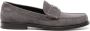 Dolce & Gabbana Klassieke Leren Moccasin Schoenen Gray Heren - Thumbnail 9