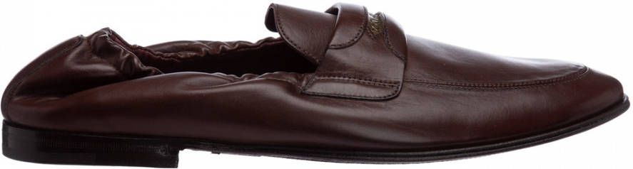 Dolce & Gabbana Bruine Leren Loafers voor Heren Brown Heren