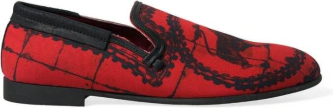 Dolce & Gabbana Loafers Red Heren