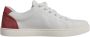 Dolce & Gabbana Logo Detail Leren Sneakers Wit Maroon White Dames - Thumbnail 1