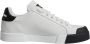 Dolce & Gabbana Logo Portofino Sneaker Schoenen Zwart Wit White Heren - Thumbnail 1