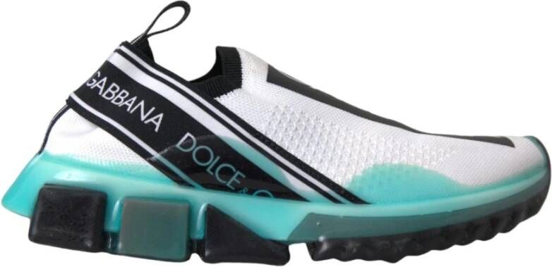 Dolce & Gabbana Logo Print Slip-On Sorrento Sneakers Multicolor Dames