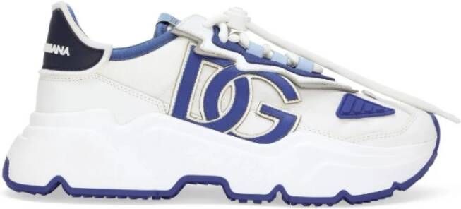 Dolce & Gabbana Logo Print Sneakers met Contrastdetails White Dames