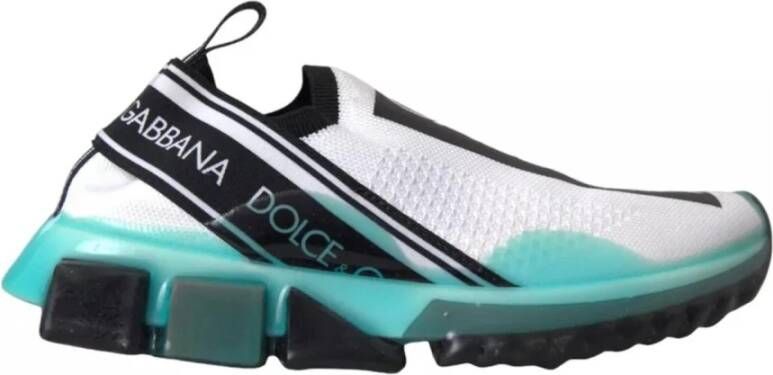 Dolce & Gabbana Logo Slip-On Sorrento Sneakers met Rubberen Zool Multicolor Heren