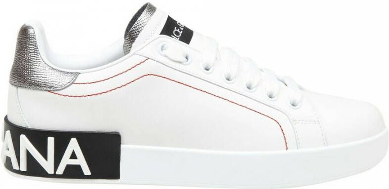 Dolce & Gabbana Portofino Sneakers Italiaanse Leren Schoenen White Dames