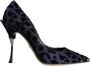 Dolce & Gabbana Luipaard Lurex Hakken Pumps Schoenen Blue Dames - Thumbnail 1