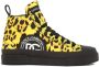 Dolce & Gabbana Luipaard Quilted Sneakers Veters Ronde Neus Yellow Dames - Thumbnail 5