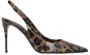 Dolce & Gabbana Luipaardprint Slingback Hakken Brown Dames - Thumbnail 1