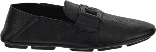 Dolce & Gabbana Luxe Leren Loafers voor Heren Black Heren