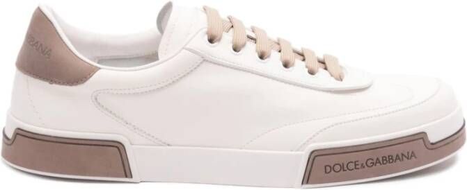 Dolce & Gabbana Portofino Yatch Sneakers Wit Duif Grijs White Heren