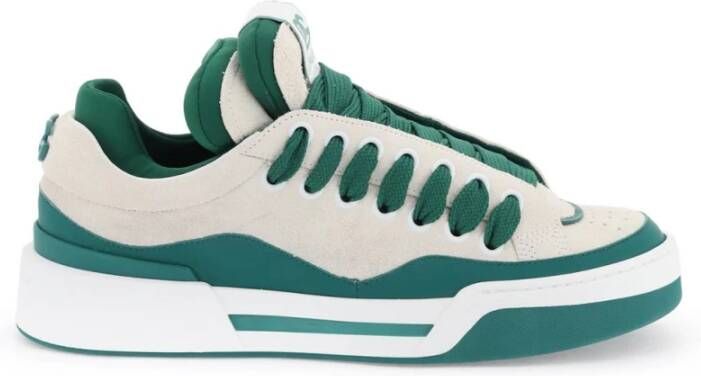 Dolce & Gabbana Mega Skate Sneakers met Laagjesontwerp Green Heren