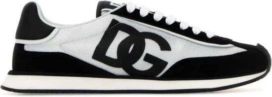 Dolce & Gabbana Mesh & Suede Aria Sneakers Multicolor Heren