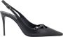 Dolce & Gabbana Metalen Monogram Leren Slingback Hakken Black Dames - Thumbnail 1