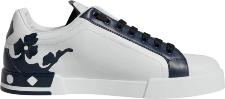 Dolce & Gabbana Milano Sneakers met Crown Details White Heren