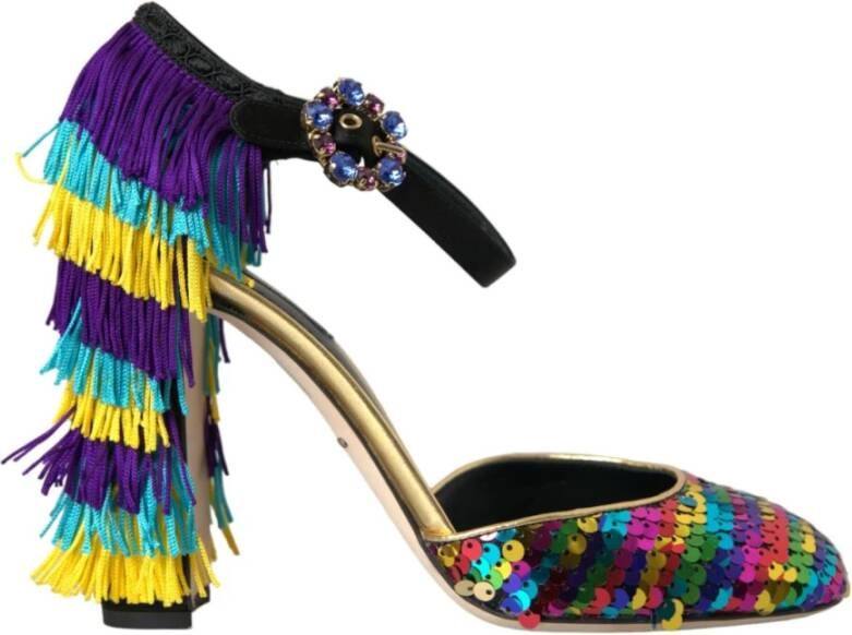 Dolce & Gabbana Multicolor Kristal Mary Jane Pumps Multicolor Dames