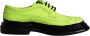 Dolce & Gabbana Neon Groene Leren Derby Schoenen Green Heren - Thumbnail 1