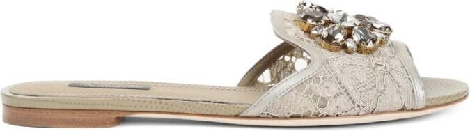 Dolce & Gabbana Neutrale Sandalen Ss25 Beige Dames