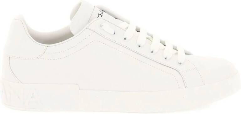 Dolce & Gabbana Nieuwe Roma Sneakers met Geperforeerde Details White Heren