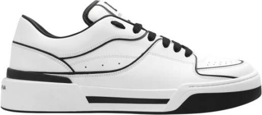 Dolce & Gabbana Nieuwe Roma Sneakers met Contrasterende Details White Heren