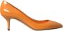 Dolce & Gabbana Oranje Patent Leren Hoge Hak Pumps Orange Dames - Thumbnail 1