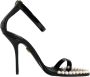 Dolce & Gabbana Parelversierde enkelband sandalen Black Dames - Thumbnail 1