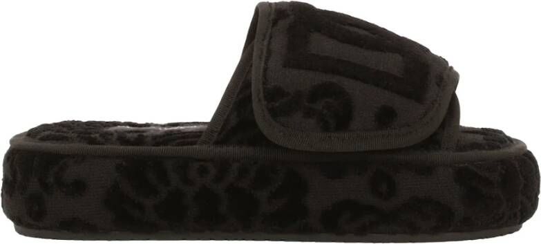 Dolce & Gabbana Plateau Slippers met Plateau Black Dames