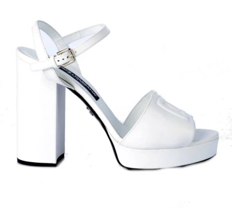 Dolce & Gabbana Platform Keira Sandalen White Dames