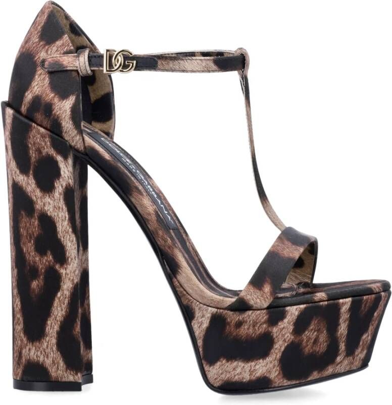 Dolce & Gabbana Platform Leo Schoenen Brown Dames