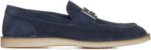 Dolce & Gabbana Platte Schoenen Nieuwe Florio Ideaal Blue Heren