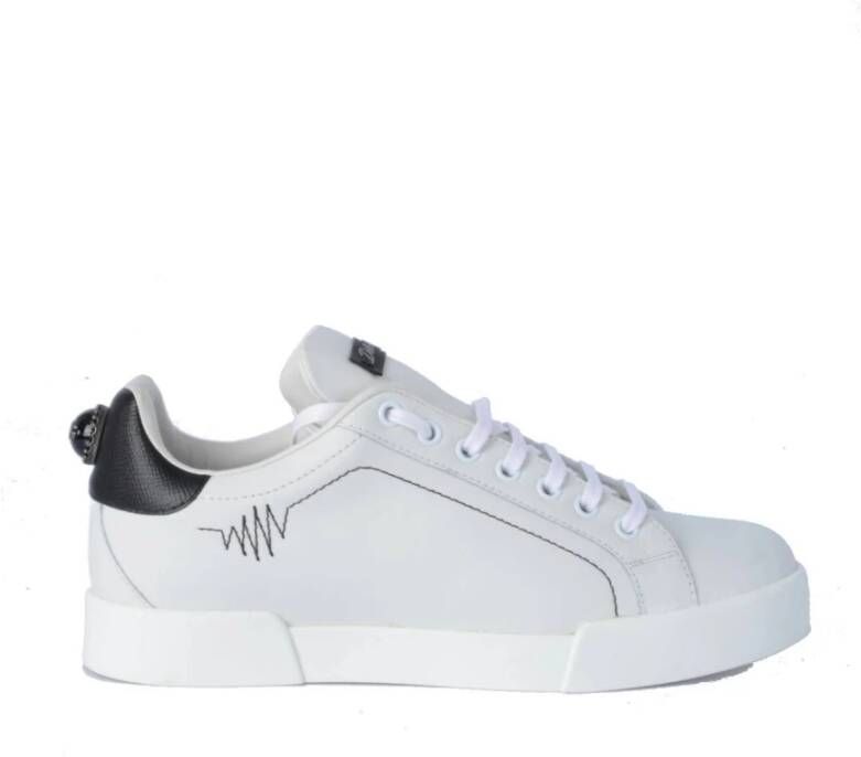 Dolce & Gabbana Portofino Klassieke Sneakers voor Vrouwen White Dames