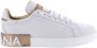 Dolce & Gabbana Portofino Sneaker Wit Goud White Dames - Thumbnail 1