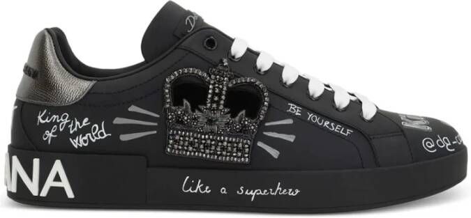 Dolce & Gabbana Portofino Sneakers Black Heren