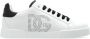 Dolce & Gabbana Witte Leren Sneakers met Logo Detail White Dames - Thumbnail 1