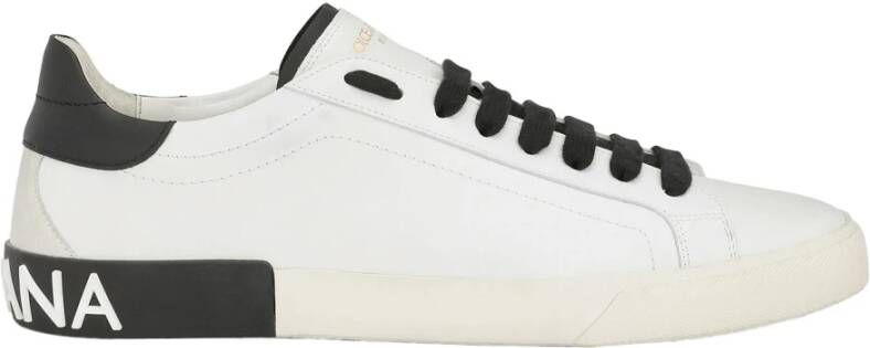 Dolce & Gabbana Portofino Vintage Sneaker Wit White