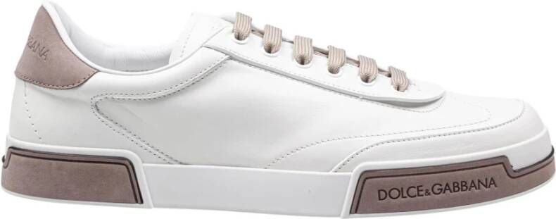 Dolce & Gabbana Portofino Yatch Sneakers Wit Duif Grijs White Heren