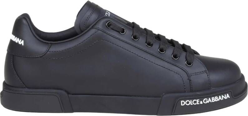 Dolce & Gabbana Portofino Zwarte Sneakers Black Heren