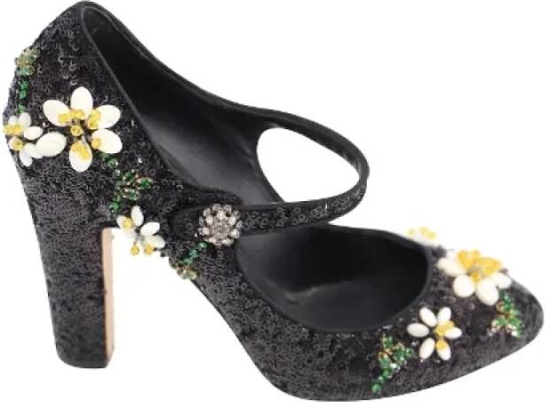 Dolce & Gabbana Pre-owned Canvas heels Black Dames