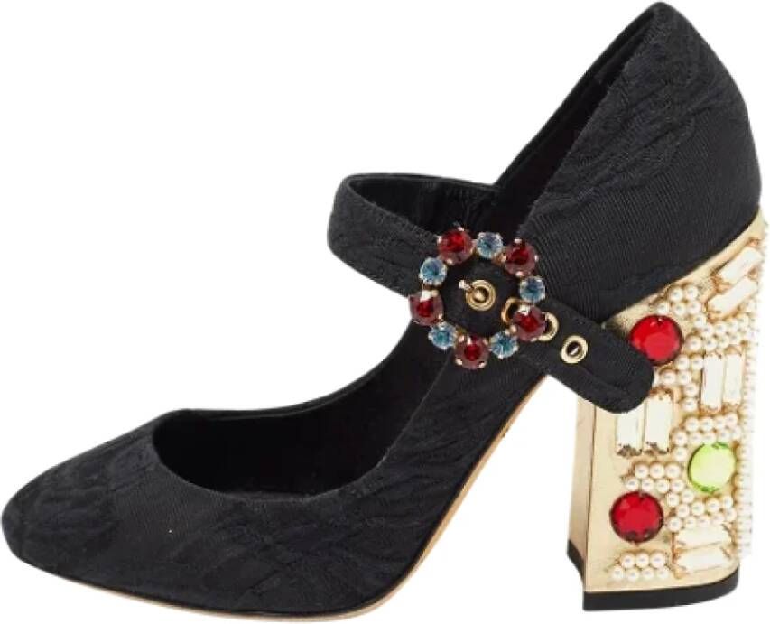 Dolce & Gabbana Pre-owned Canvas heels Black Dames