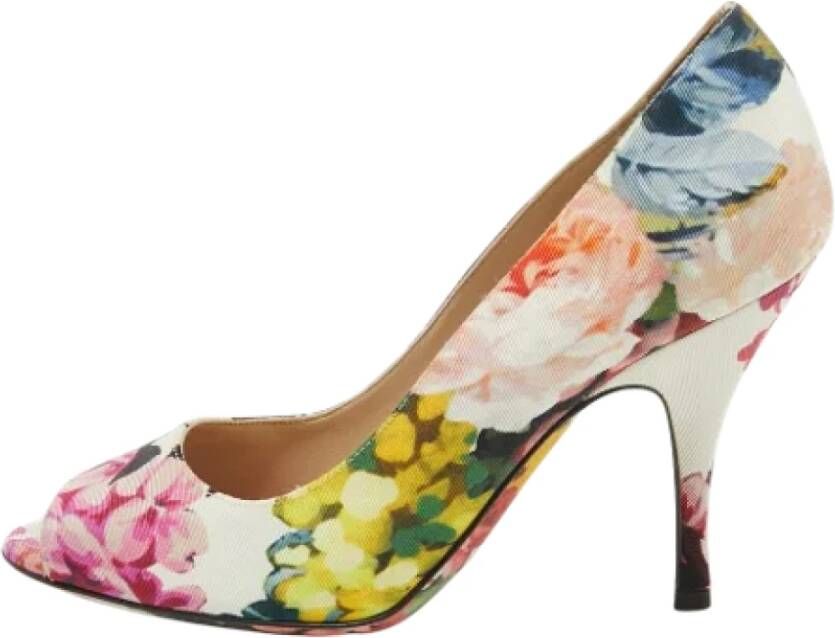 Dolce & Gabbana Pre-owned Canvas heels Multicolor Dames