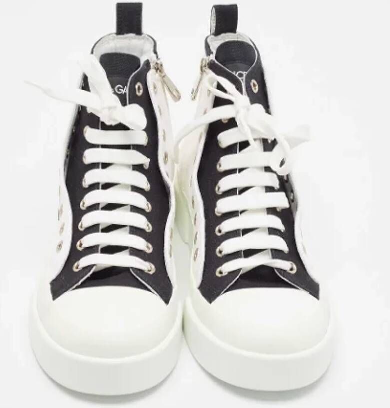 Dolce & Gabbana Pre-owned Canvas sneakers White Dames