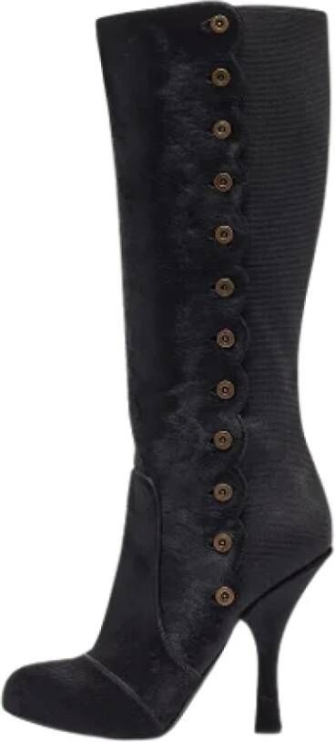 Dolce & Gabbana Pre-owned Fabric boots Black Dames