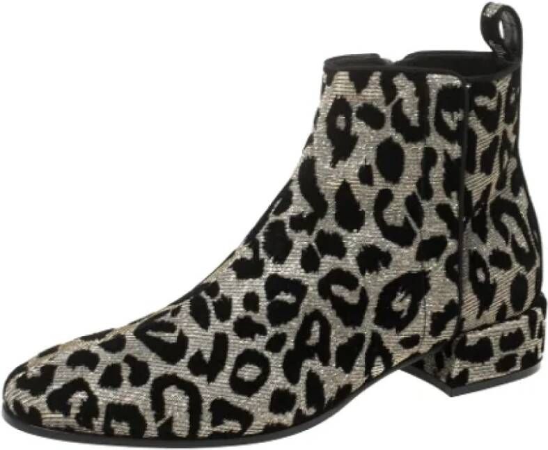 Dolce & Gabbana Pre-owned Fabric boots Gray Dames