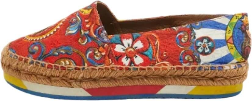 Dolce & Gabbana Pre-owned Fabric espadrilles Multicolor Dames